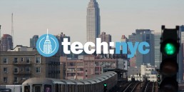 Photo of New York with tech:nyc logo